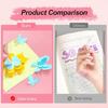 12Pcs 6 Color Roller Glues Pen Quick Dry Drying Adhesive Apply Glues Like Writing for Art Craft Card Making Scrapbooking