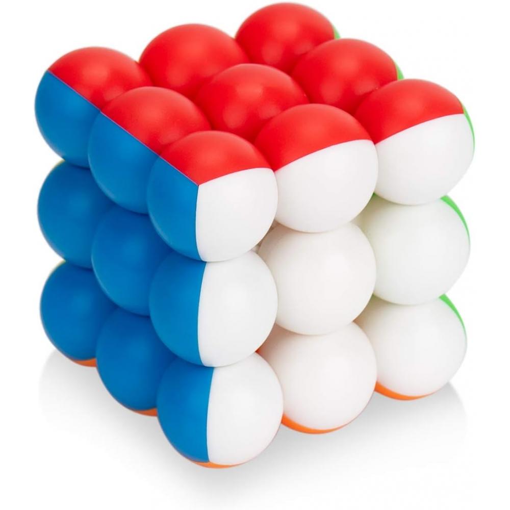 Findbetter Милый Шарик-Кубик 3x3 Без наклеек Плавное вращение Игрушка для девочек