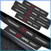 Car Door Plate Carbon Fiber Threshold Protector Sticker Decals Emblem For Astra H G J Insignia Mokka Zafira Corsa Vectra B C D