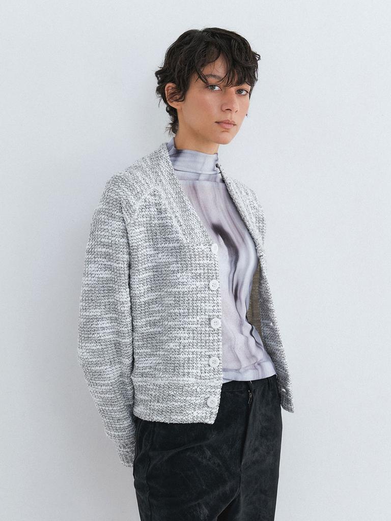 KOBKINO Brush Paint Mock Neck (Grey)