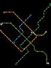 Metro Montreal Metro Map Oversized T-Shirt