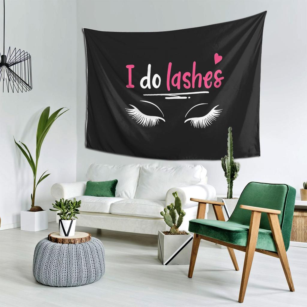 Lashes Eyelash Lash Artists Cosmetics Tapestry Decor Art Aesthetic Tapestries Living Room Bedroom Home Wall Cloth Wall Hanging