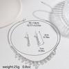 Necklace and Earrings Two-piece Set Blue Elegance Clavicle Chain Wedding Clothing Accessories