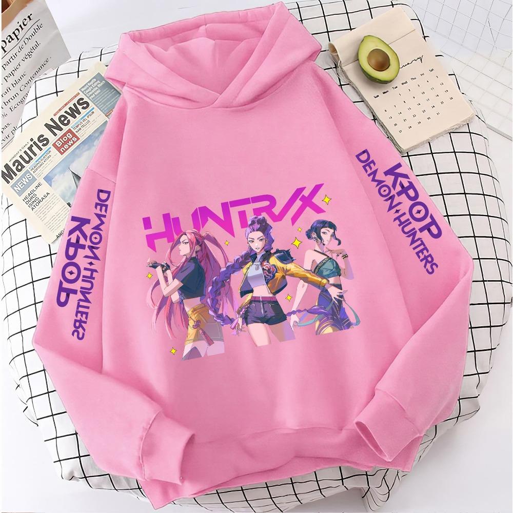 Mote Casual Hettegensere K-Pop Demon Hunters Genser Barneantrekk Gave KPop Demon Hunters Hettegensere Baby Jente Gutt Klær
