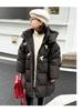 Girls' 2025 Winter Mid-Length Down Jacket - 90% Thickened Down for Medium to Large Children
