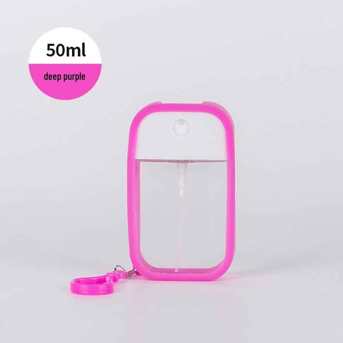 Portable Press-On Silicone Hydrating Perfume Spray Bottle