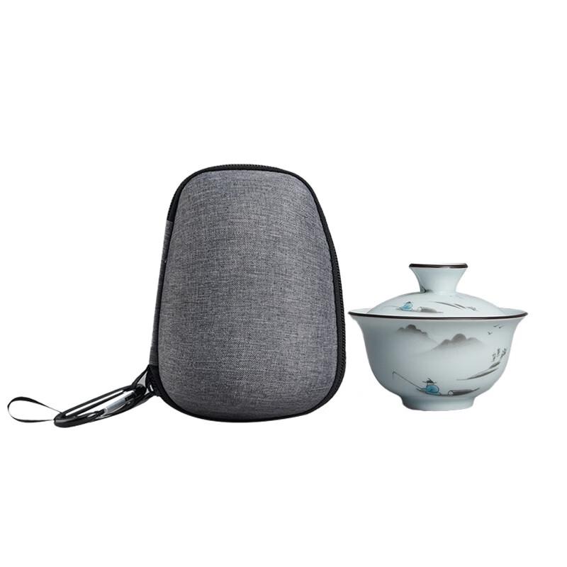 

Portable Frosted Ceramic Kung Fu Tea Set