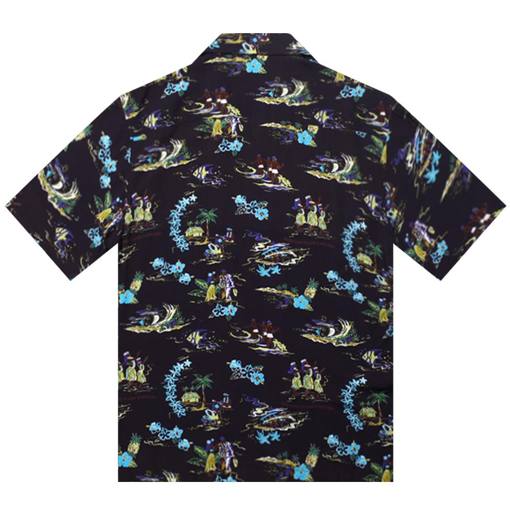Deosyeocheuhauseu Hawaiian Shirt Aloha Land-Black