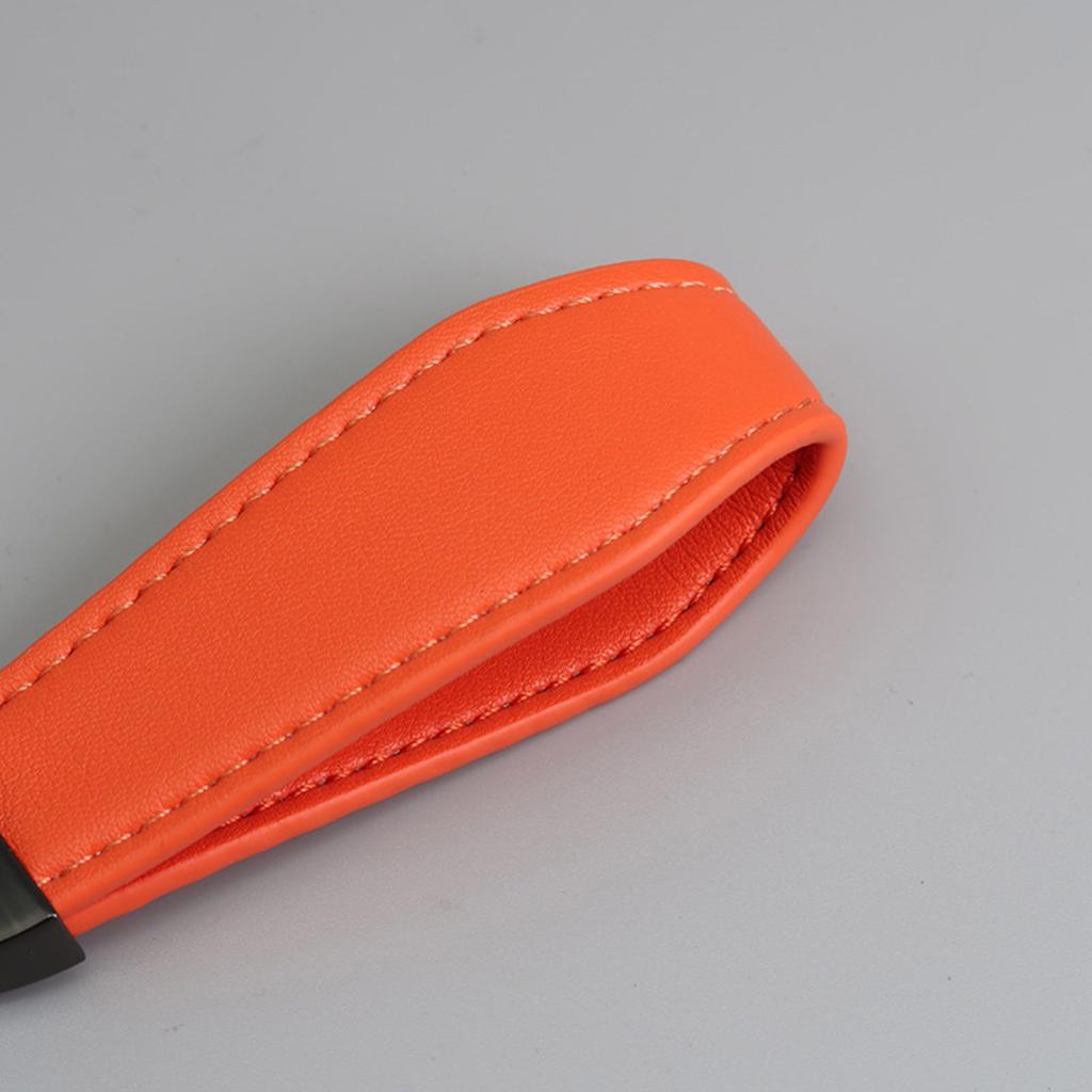 Genuine Leather Keychain for Business Professionals Portable Sturdy Keyring with Various Color for Everyday Use