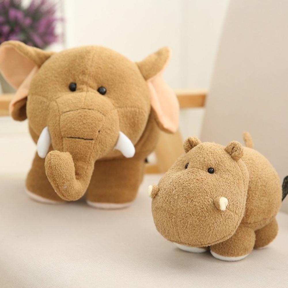 Baby Hippo Stuffed Animals Toy Cartoon Elephant Cushion Pillow Kawaii Plush Doll  Christmas Gift