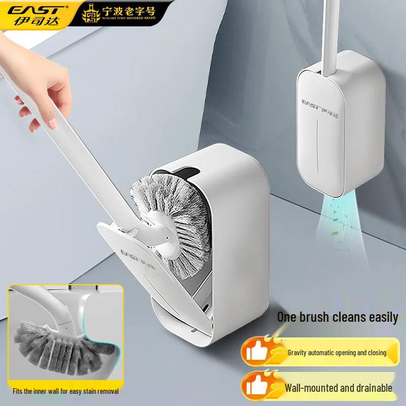 east Ar Wall-Mounted Long-Handle Toilet Brush