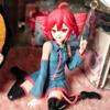 New In Stock Kasane Teto Sitting Posture Collectible Anime Action Kawaii Miku Figures Model Toys Christmas Gifts