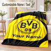 Personalisierte Flanelldecke Borussia Dortmund Aufdruck Warm Gemütlich Decke Zuhause Sofa Bettwäsche