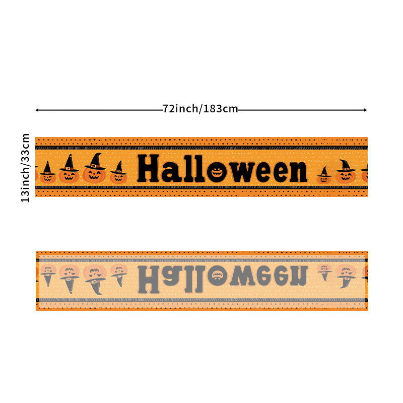 New Halloween Linen Tablecloth Holiday Table Decorations Tablecloth, Placemat, Coffee Table Cover