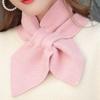 Autumn Winter Scarf Soft Neck Scarf Girls Knitted Sweater Bowtie Women Casual Cross Fishtail Scarf Straps Ladies Shawl