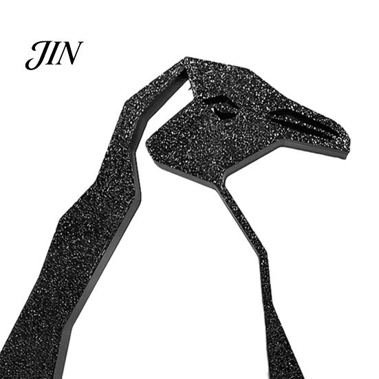 Hollow Design Penguin Geometric Figurine, Black Ornament, 3D Printed Abstract Statue Art for Modern Home Office Desktop Decoration Ornament