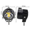 U30 LED High Beam Spot Motorcycle Auxiliary Light With Aviation Aluminum Body And IP67 Rating For Reliable Durability