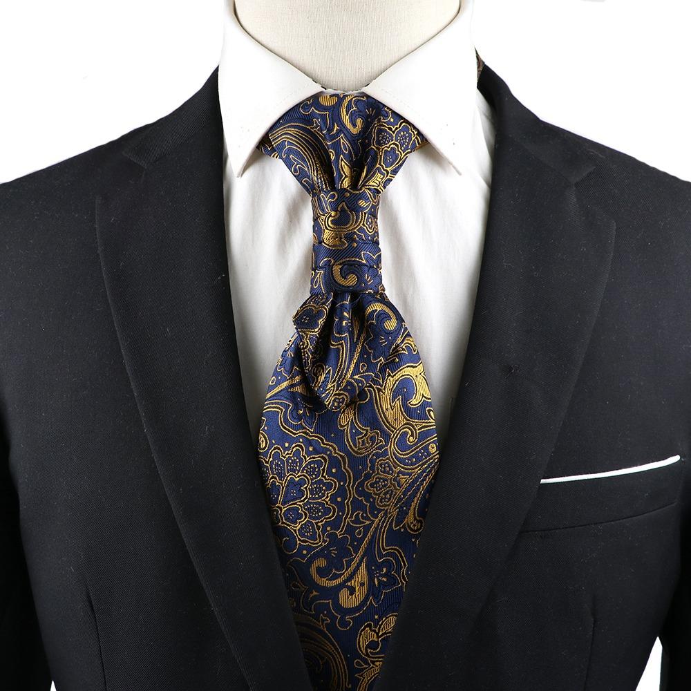 Gravatas Groom Neck Wear Ascots Wedding Necktie Gentleman Classic Business Formal Tie Cosplay