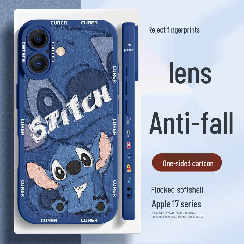 Cartoon Shockproof Silicone iPhone Case with Full Lens Protection