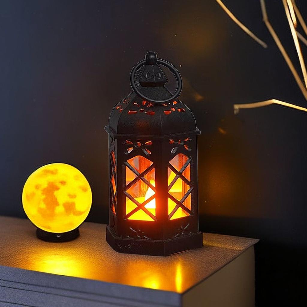 Vintage LED Candle Lantern Flameless Flickering Outdoor Indoor Hanging Decor for Garden Party Festival Atmosphere Lighting
