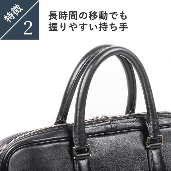 Genuine Leather NP Leather Business Briefcase Stylish Boosters Dark Brown [Boosters]