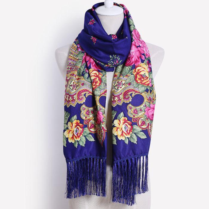 Vintage İşlemeli Polyester Eşarp - Dışarı Çıkmak İçin Nefes Alabilen Dekoratif Şal, Narin İşleme İşçiliğiyle Rüzgar Geçirmez