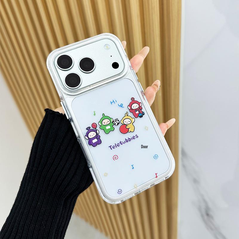 Creative Transparent Cartoon Cat Case for iPhone 16 Pro Max and Apple 17 Pro