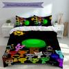 3pcs Incredibox Sprunki Duvet Cover Set, Includes 1 Duvet Cover and 2 Pillowcases,Skin-Friendly&Comfortable Fabric,Suitable Bedding Sets
