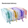 Transparent Pencil Case with Zipper Large Capacity Waterproof Pen Pouch Organizer Office