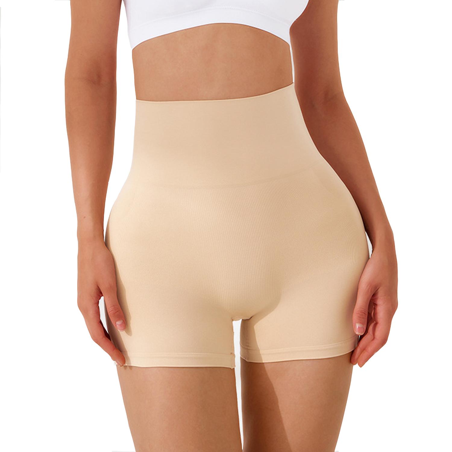 

Корректирующее белье Tummy Control с высокой талией Корректирующие шорты Трусики-трусы для ягодиц Корректирующее белье Шорты бесшовные Трусики-шорты M/L бежевый