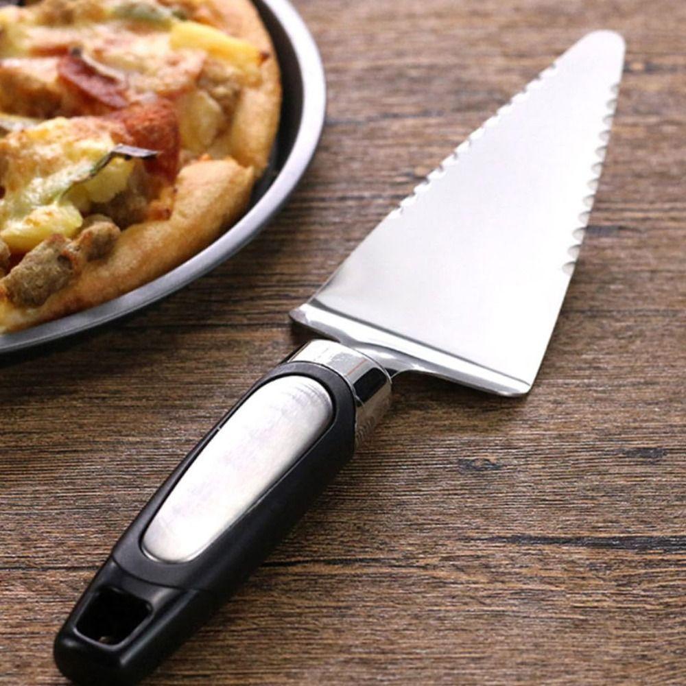 Plastic Handle Triangular Cake Spatula Mirror Finish Cheese Shovel Mooncake Shovel  Hotel