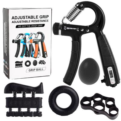 Adjustable Grip Strength Device Set Five Finger Stretching Exercise Device Wrist Trainer Fitness Five Piece Set