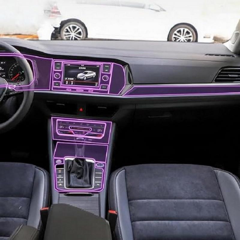 For Volkswagen Sagitar - Car Interior Center Console Transparent TPU Protective Film Anti-scratch Sticker