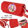 Cartoon Print Large Capacity Double Layer Portable Pencil Bag, Stationery Bag For Primary And Secondary School Students