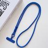 Personalize Trend Solid Color Mobile Phone Lanyard Diagonal Span Crossbody Long Rope Shoulder Strap Rope Necklace 