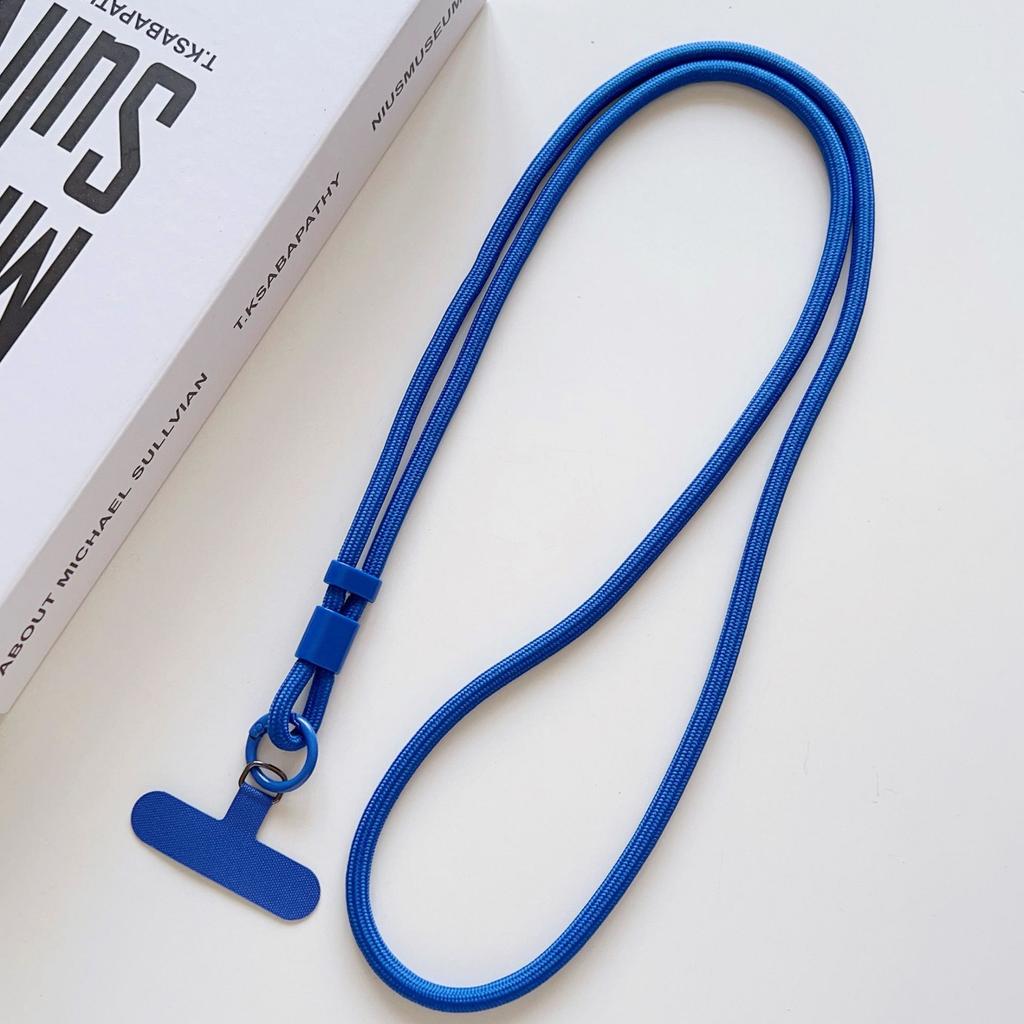 Personalize Trend Solid Color Mobile Phone Lanyard Diagonal Span Crossbody Long Rope Shoulder Strap Rope Necklace