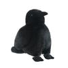 Soft Fabric Realistic Crow Plush Toy Black Color Gothic Crow Stuffed Toy Bird Soft Doll  Home Decor