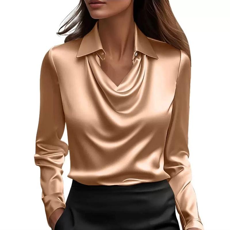 

156 Minimalist Blouse Women L золотой