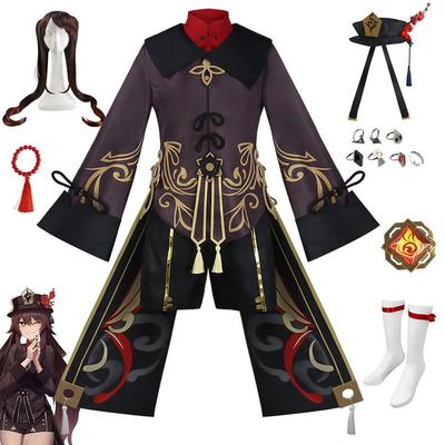 Costume Cosplay Genshin Impact Costume Cosplay Hu Tao Costume da Esibizione Cosplay Anime Game Hu Tao Costume Cosplay Hu Tao