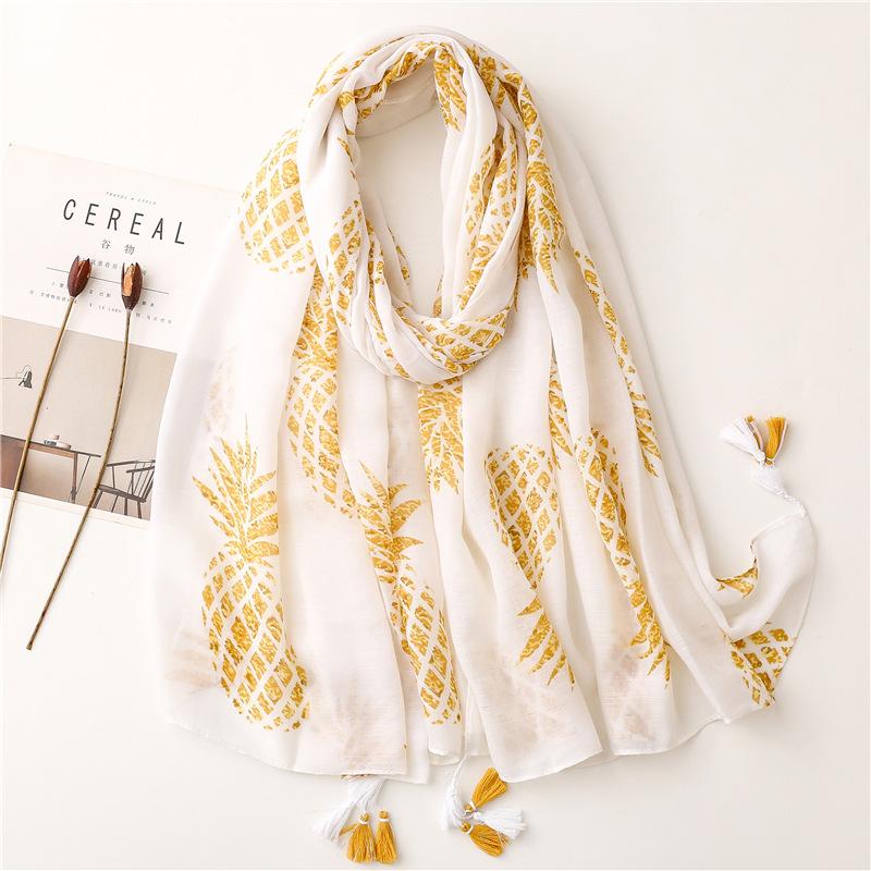 Women Luxury Brand Viscose Scarf Sexy Leopard Floral Tassel Shawl Autumn Winter Wrap Pashminas Stole Muslim Hijab Sjaal 180*90Cm