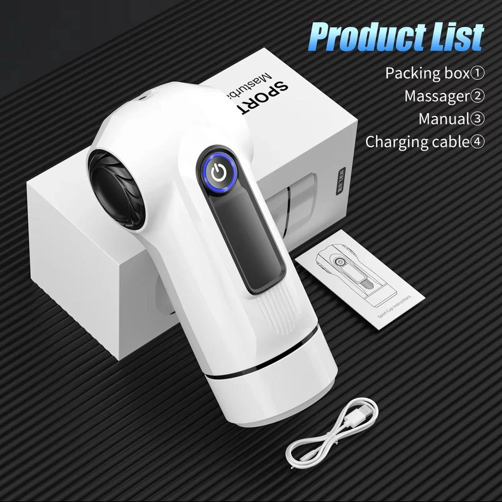 Automatic Male Masturbator Simulated Oral Sex Labia Vagina Pocket Pussy Strong Vibration Male Masturbation Cup Penis Exercise