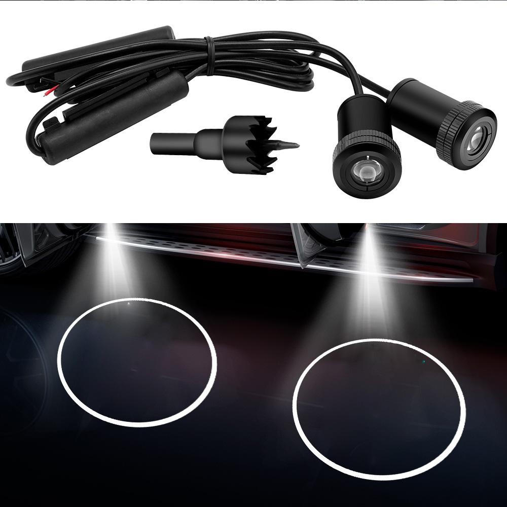 AABHG1 4th Laser Projectors For Chevrolet Logo Light 2pcs Door Shadow Light For Chevrolet Trax Spark Cruze Malibu Aveo Sonic Epica
