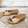 Fashionable Slippers Thick-soled Wedge Heels Women's Shoes Sandals