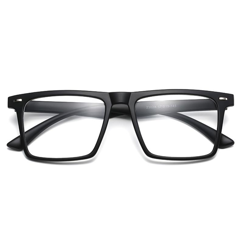 

2302 Square Big Frame Clear Lens Prescription Glasses Myopia Nerd Spectacles Degree -0.5 -1.0 -2.0 -3.0 -4.0 To -6.0 0