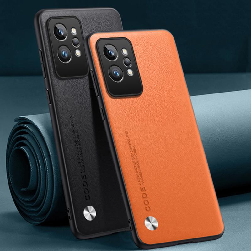 Luxury PU Leather Case For Realme GT2 Pro Back Cover Silicone Shockproof Full Protection Phone Case For Realme GT 2 Pro GT2Pro