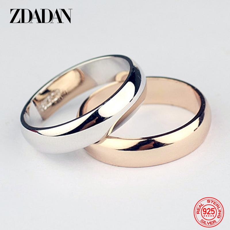 925 Silver 18K Gold Ring for Women Fashion Jewelry Party