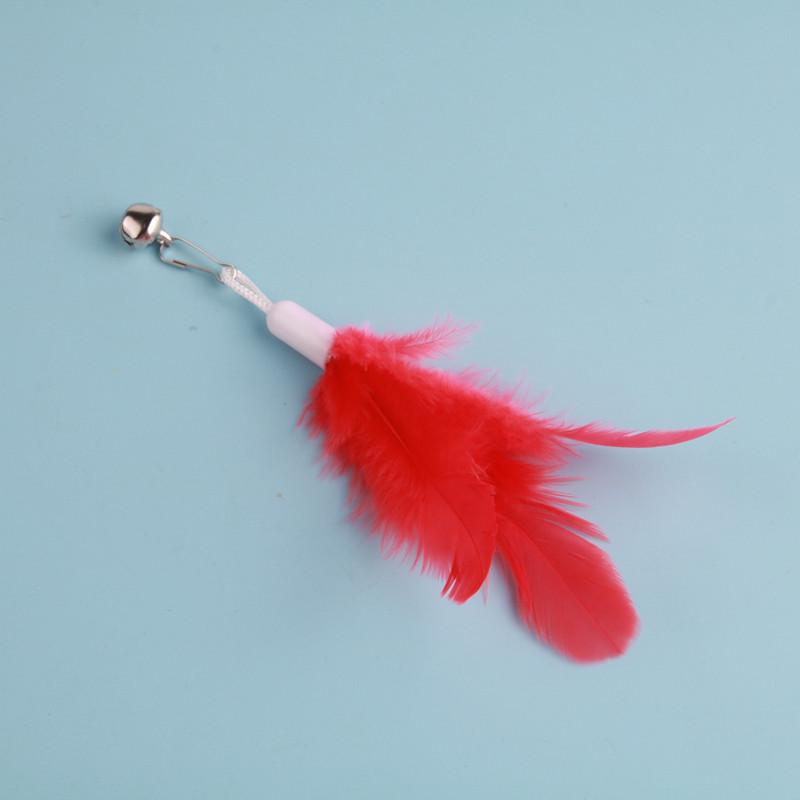 In Stock Colorful Feather Cat Teaser Headband Toy for Boredom Relief