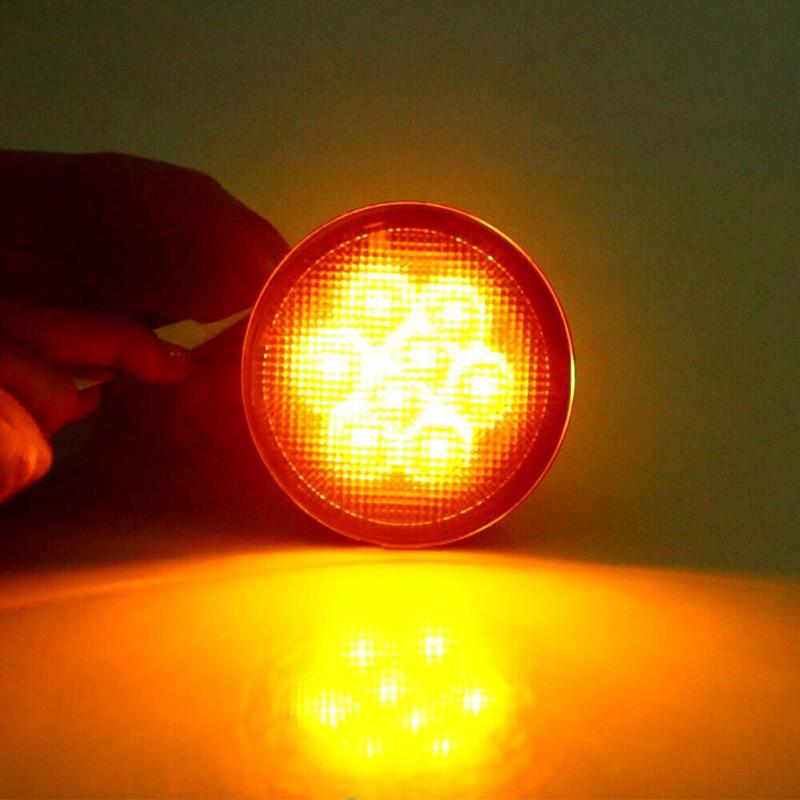 DC 12V Car Grille Turn Signal Smoke for Jeep Wrangler JK JKU 2007-2018 Front LED Turn Signal Lights Blinkers Parking