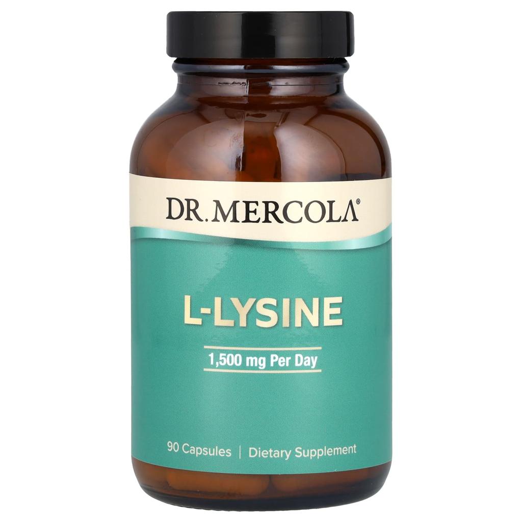Dr. Mercola, L-Lysine, 1,500Mg, 90 Capsules