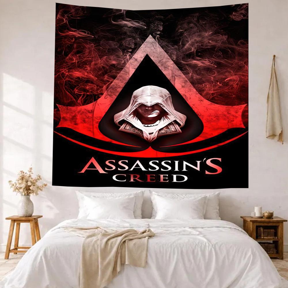 Assassin'S Ezio Auditore Wall Decor Tapestry Art For Pet Memorial Birthdaywedding Party Backdrop Family Gift